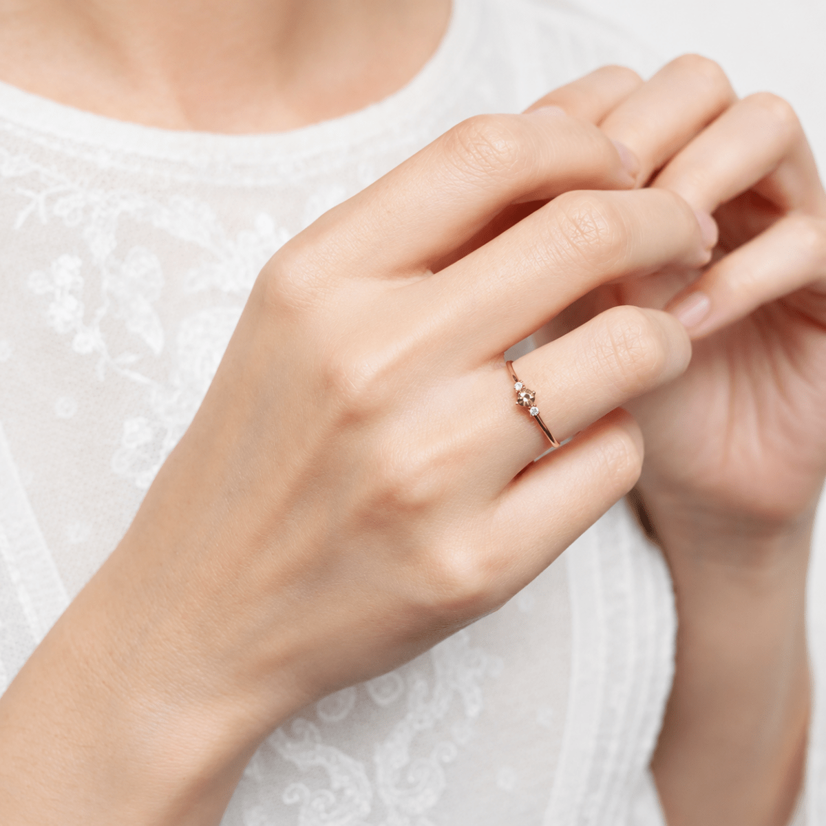 Peridot Diamond Gold Ring Toki - SOVATS