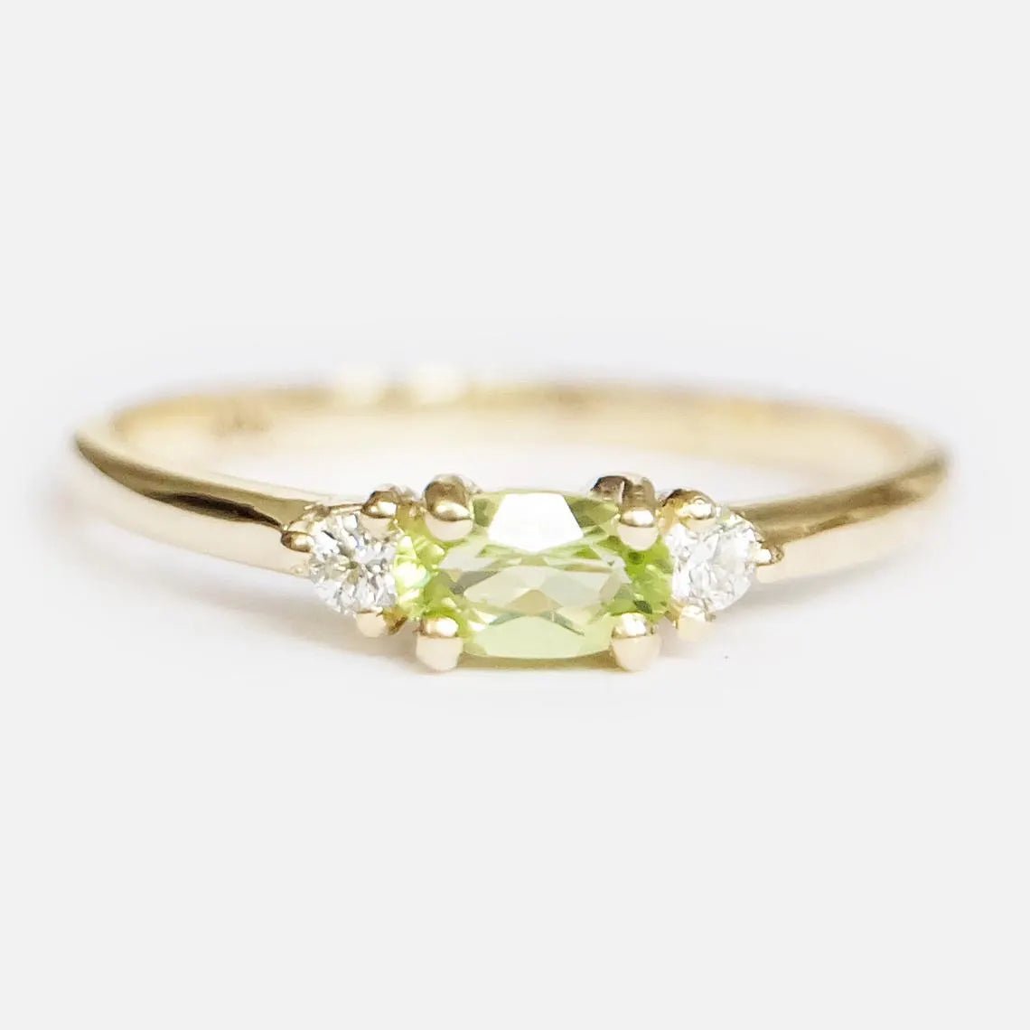 Peridot Diamond Ring Afina - SOVATS