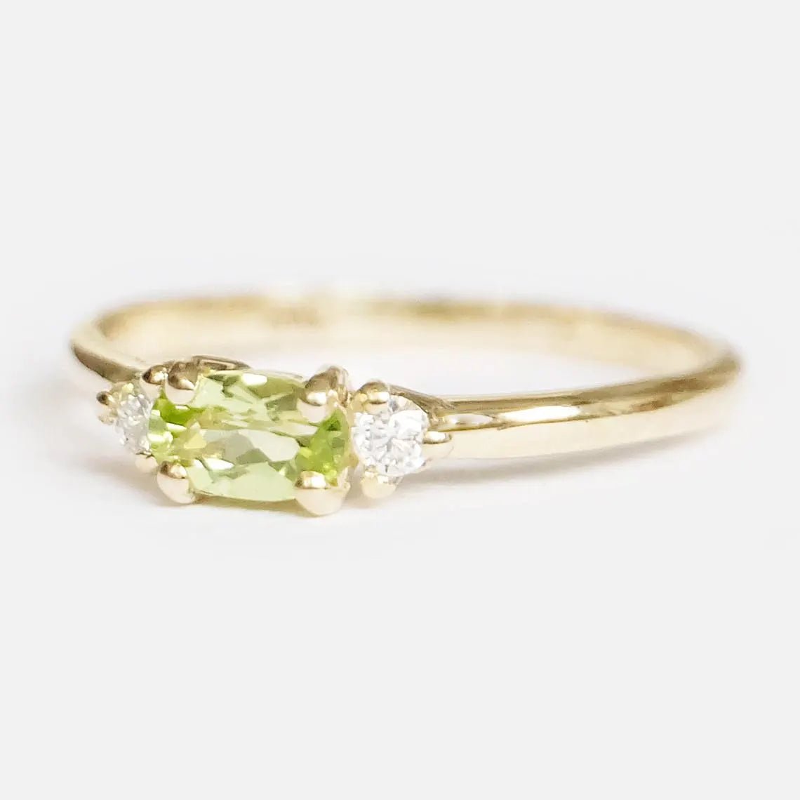 Peridot Diamond Ring Afina - SOVATS