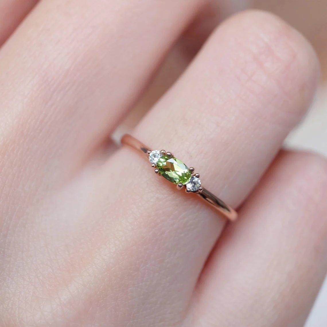 Peridot Diamond Ring Afina - SOVATS