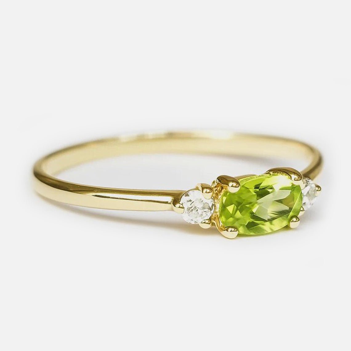 Peridot Diamond Ring Afina - SOVATS