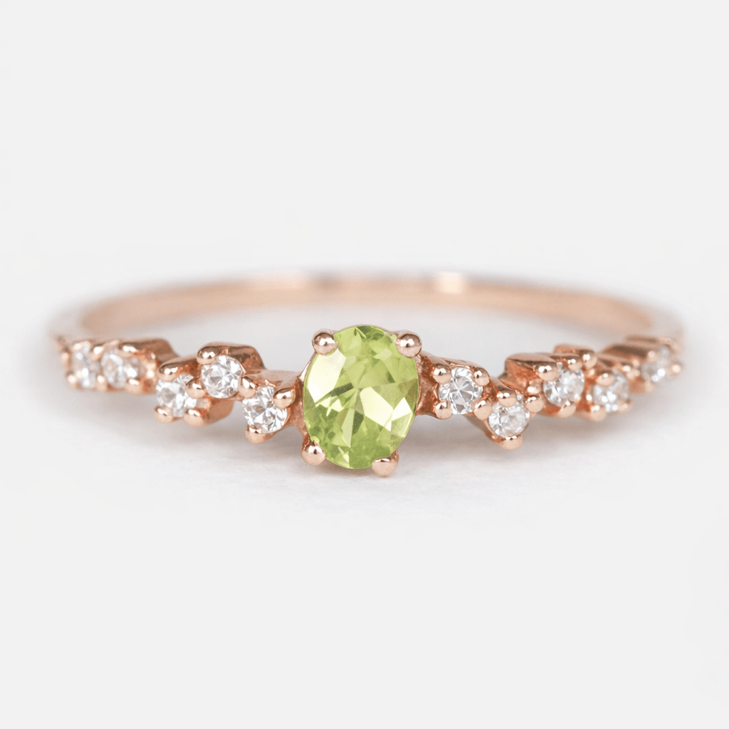 Peridot Diamond Ring Agnes - SOVATS