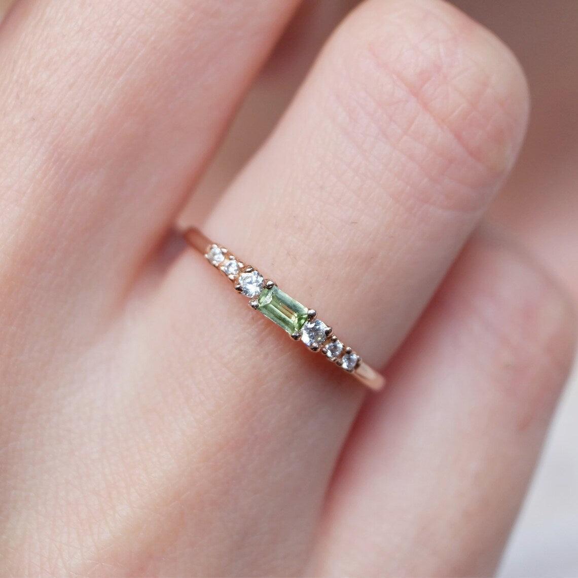 Peridot Diamond Ring Aosta - SOVATS