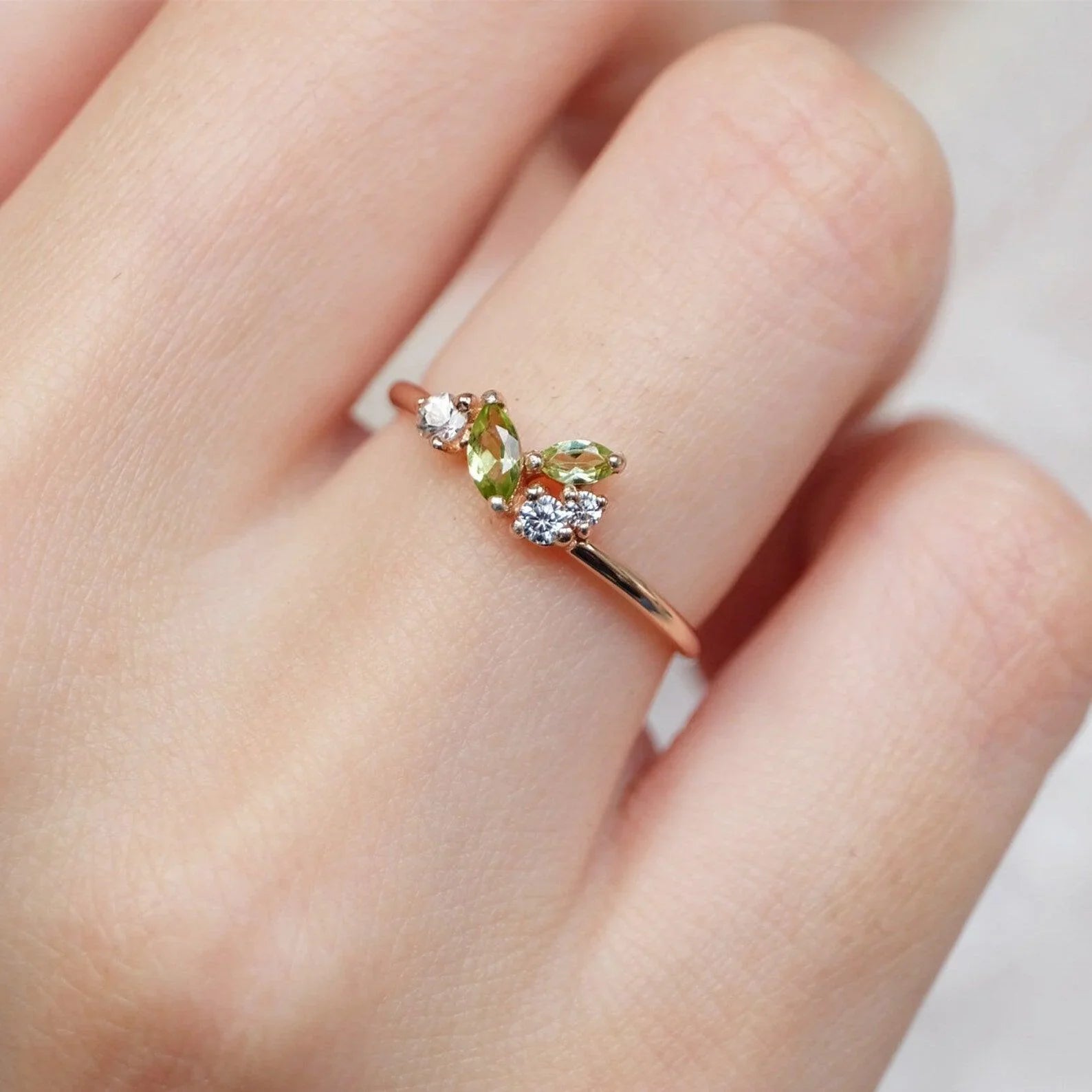 Peridot Diamond Ring Dewi - SOVATS