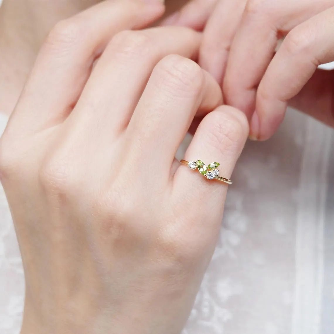 Peridot Diamond Ring Dewi - SOVATS