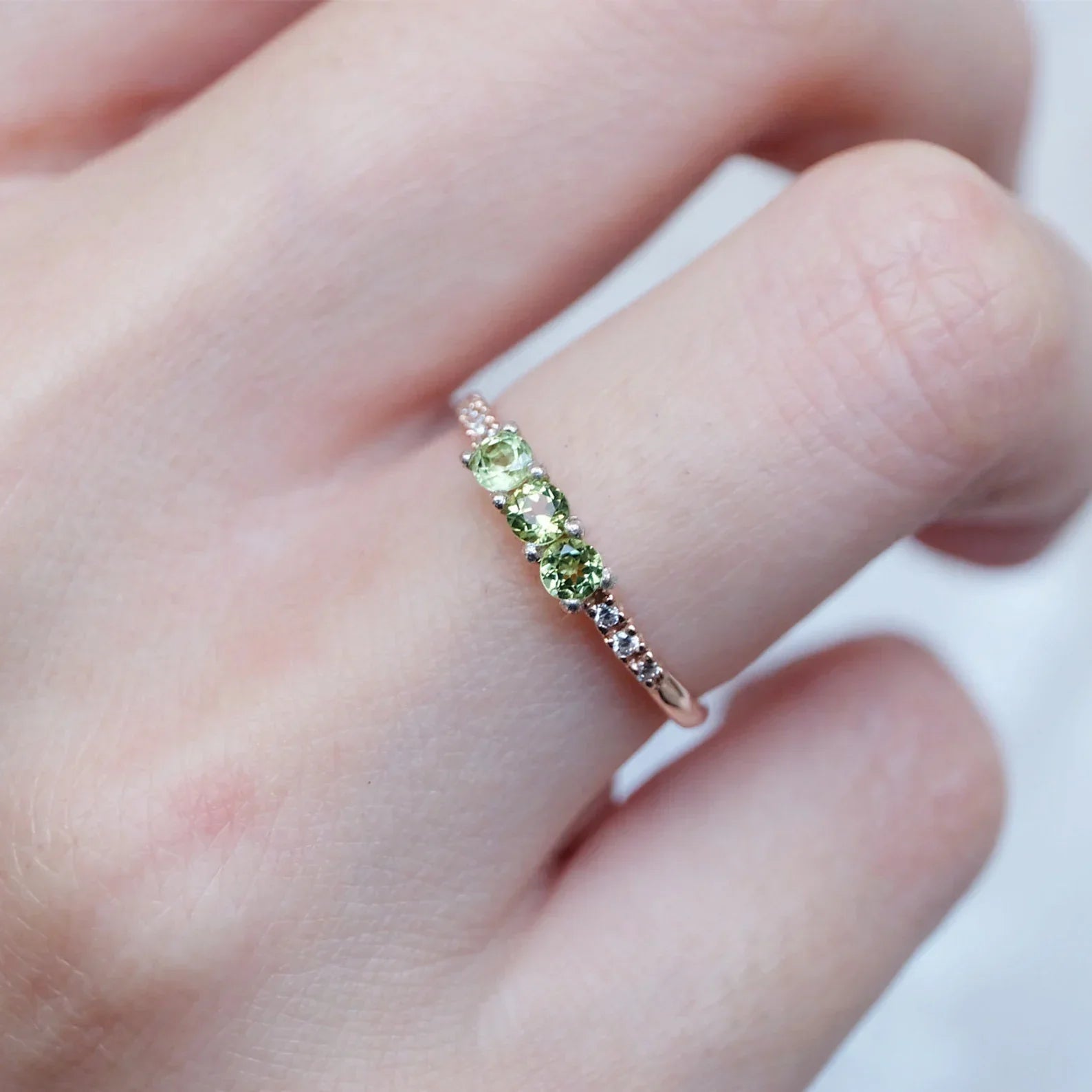 Peridot Diamond Ring Diana - SOVATS