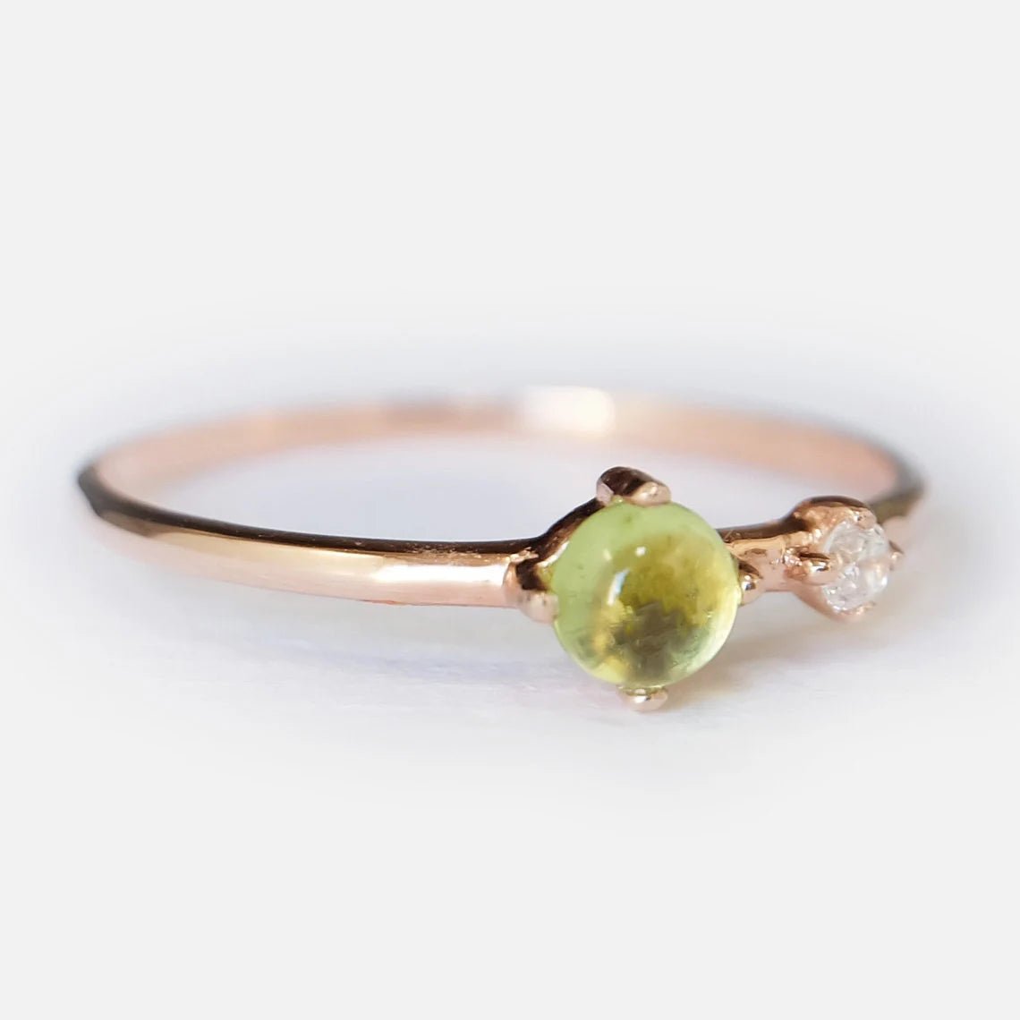 Peridot Diamond Ring Giallo - SOVATS