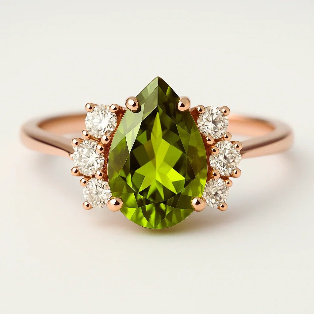 Peridot Diamond Ring Leia - SOVATS