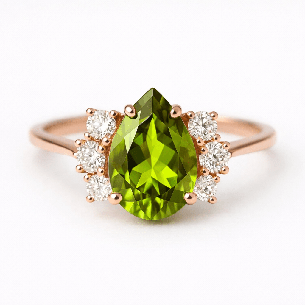 Peridot Diamond Ring Leia - SOVATS