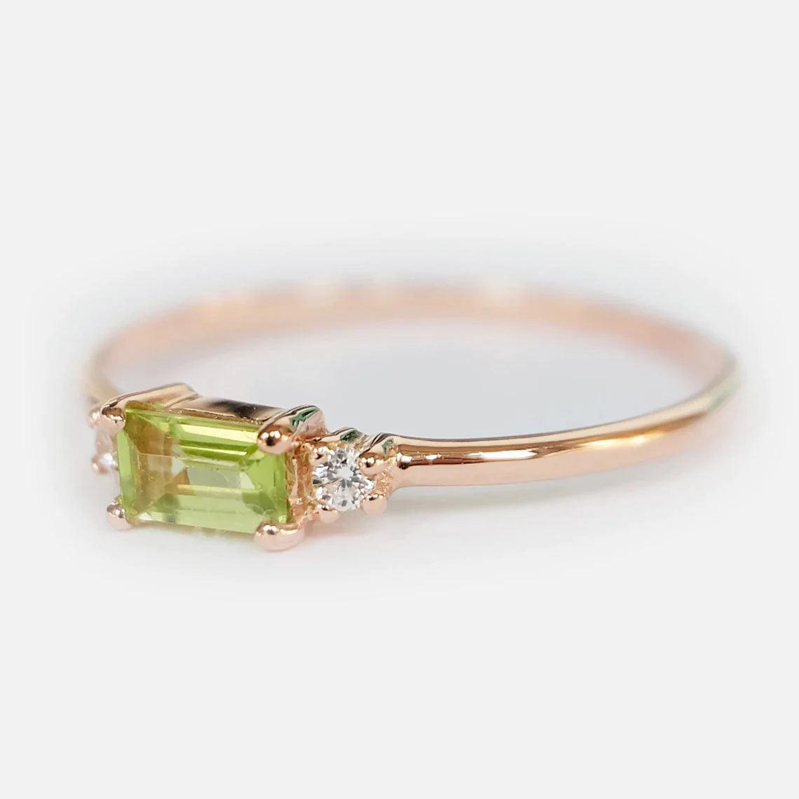 Peridot Diamond Ring Lucian - SOVATS