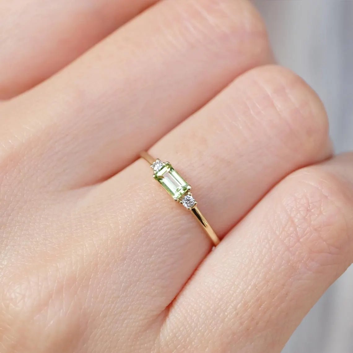 Peridot Diamond Ring Lucian - SOVATS