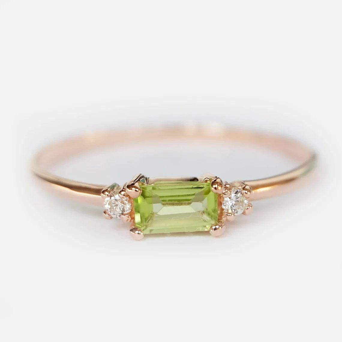 Peridot Diamond Ring Lucian - SOVATS