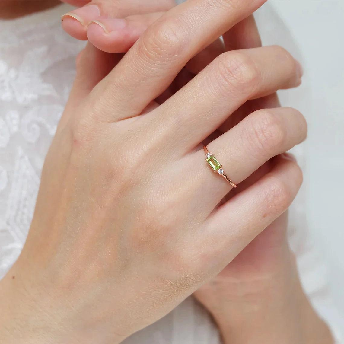 Peridot Diamond Ring Lucian - SOVATS