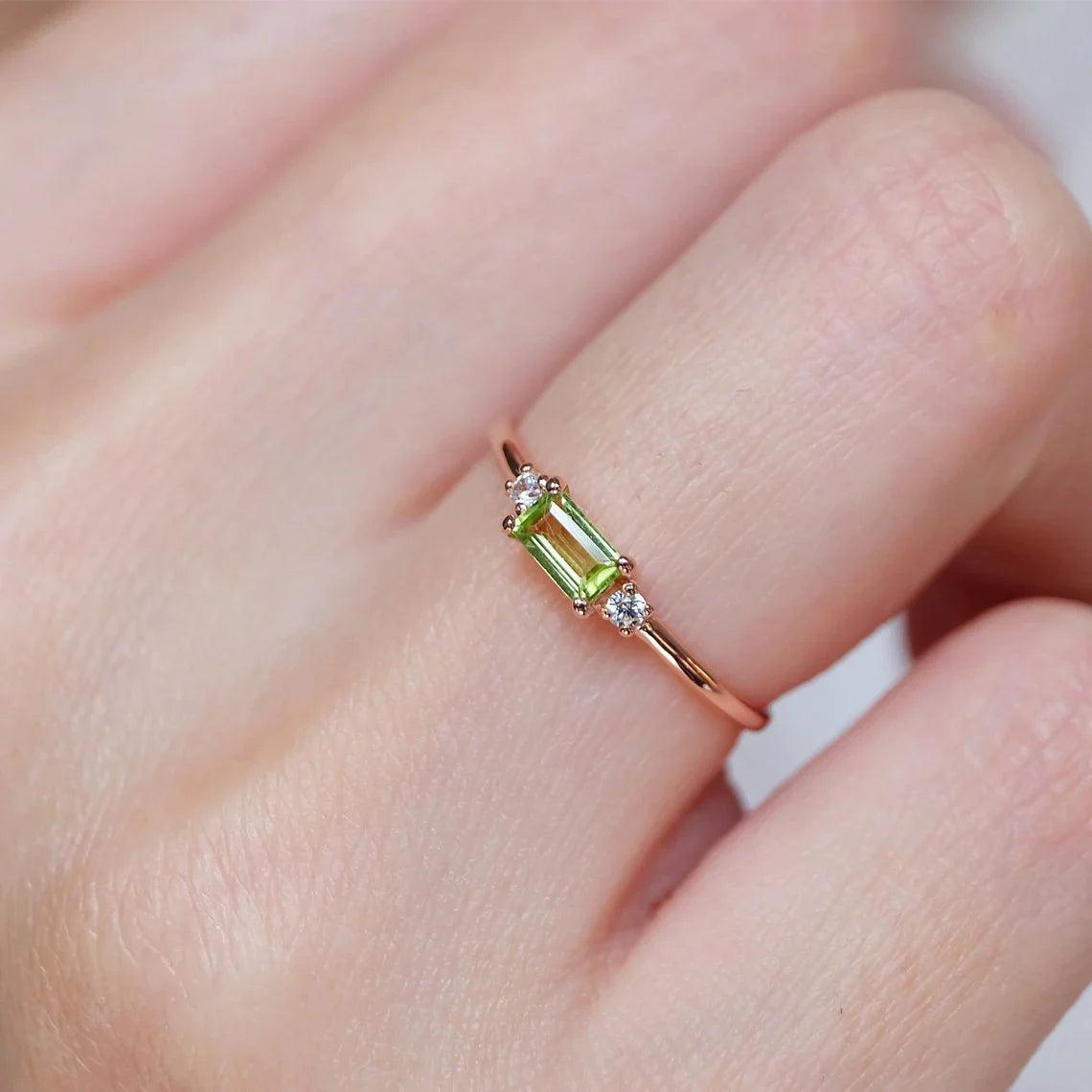 Peridot Diamond Ring Lucian - SOVATS