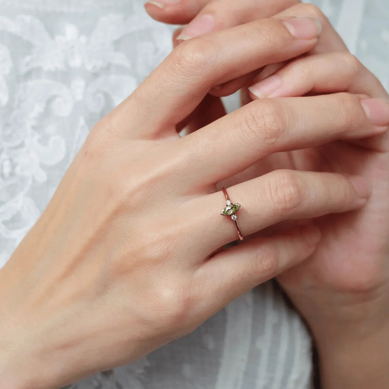 Peridot Diamond Ring Madeleine - SOVATS