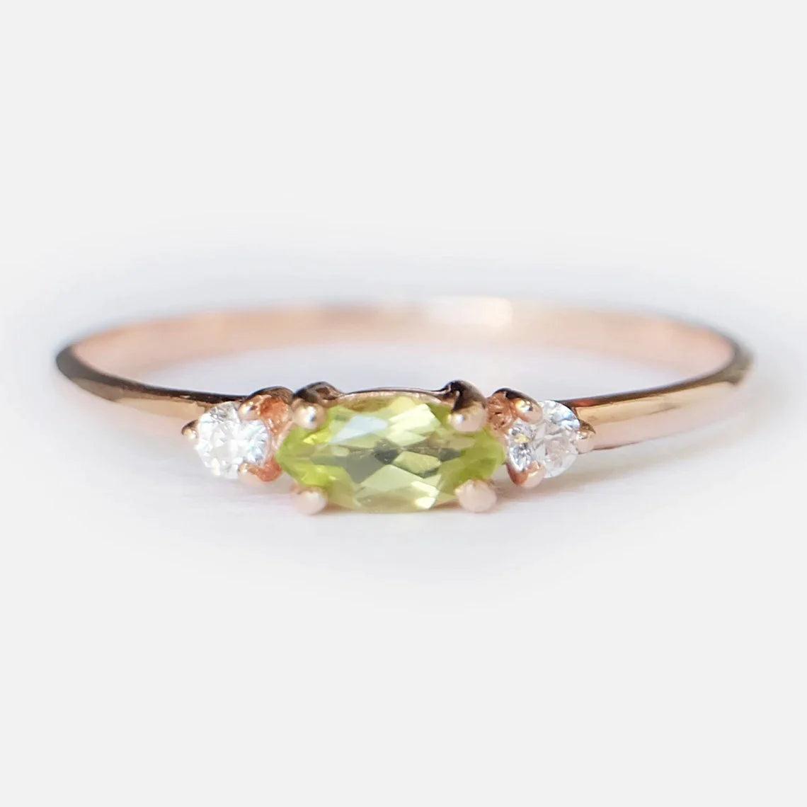 Peridot Diamond Ring Maria - SOVATS