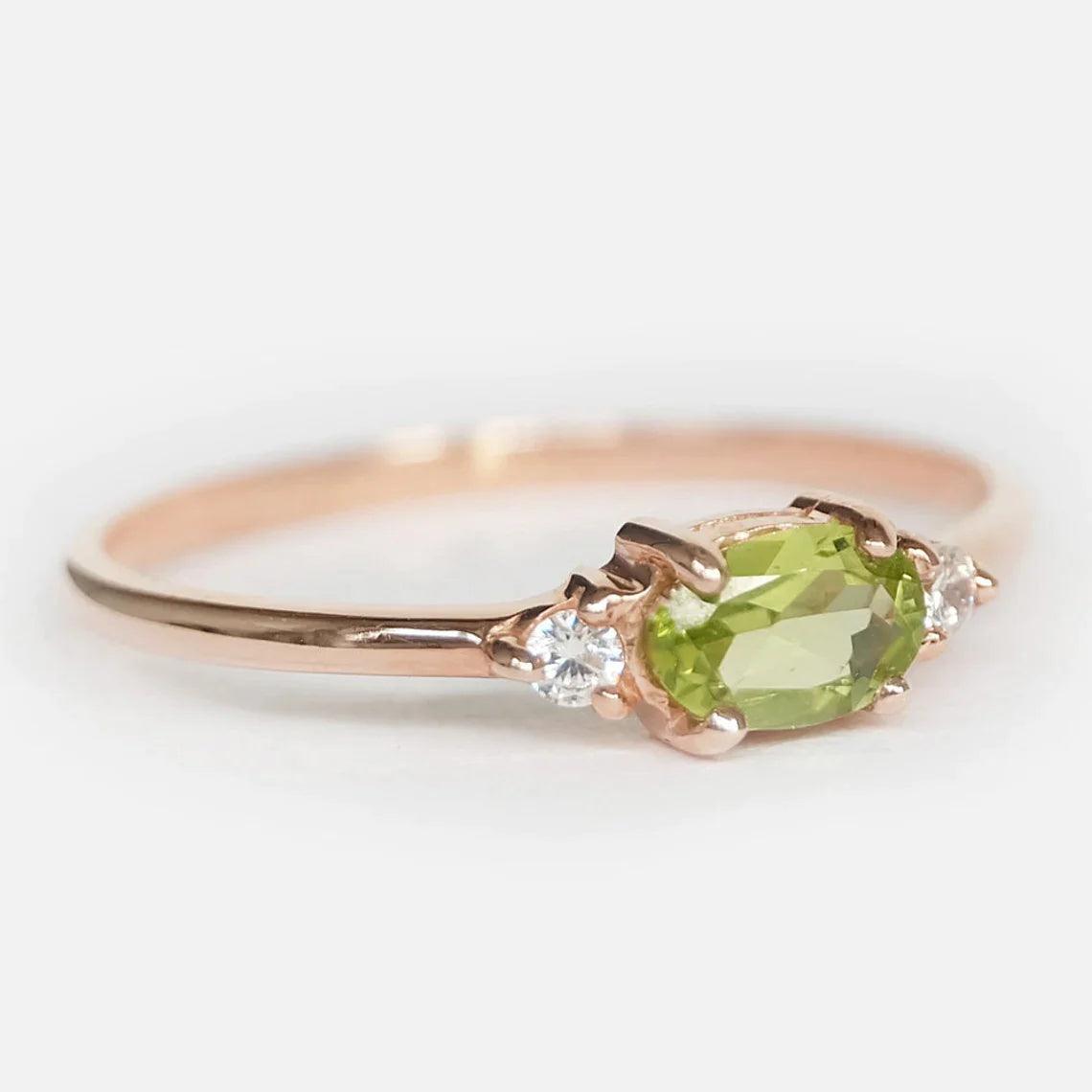 Peridot Diamond Ring Proviso - SOVATS