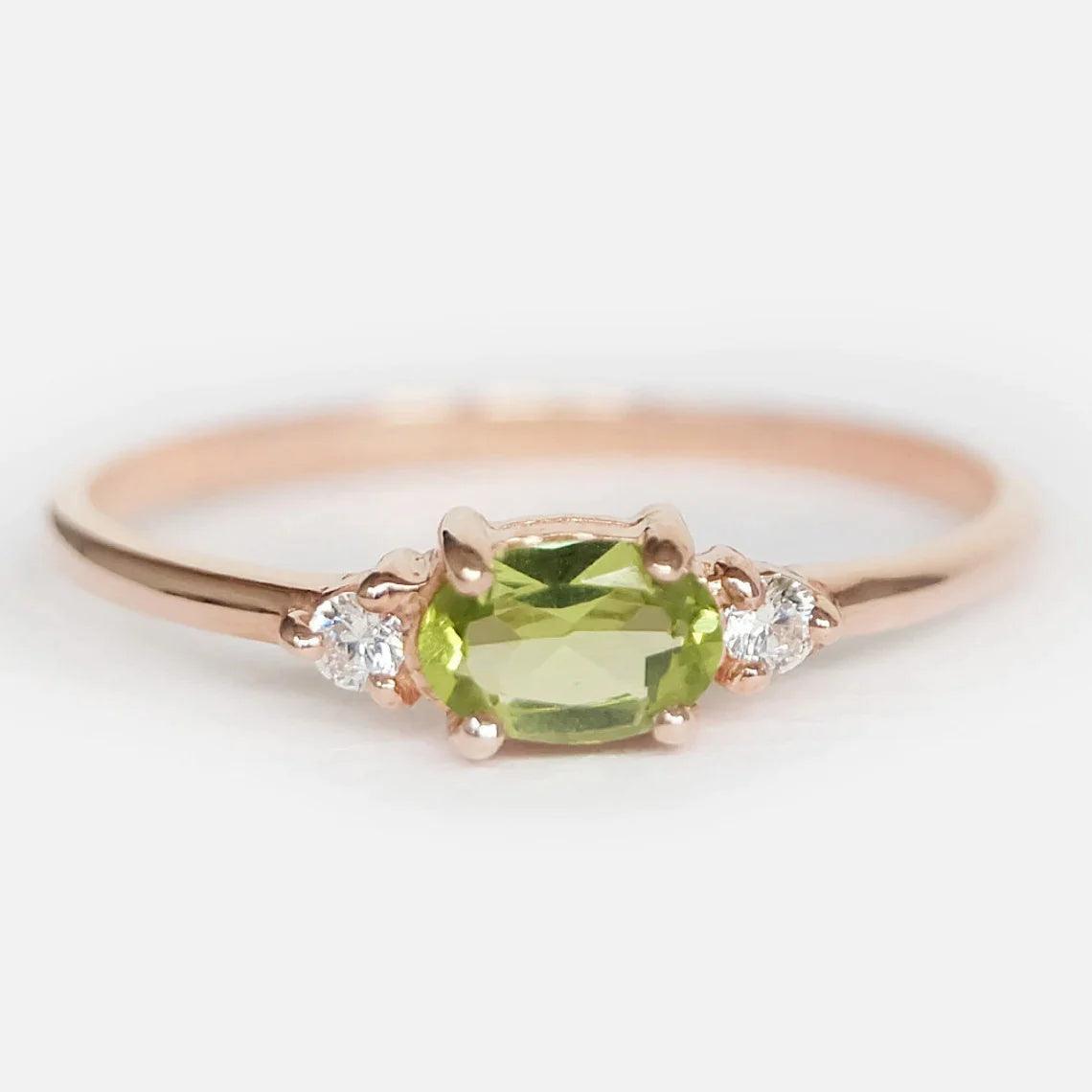 Peridot Diamond Ring Proviso - SOVATS
