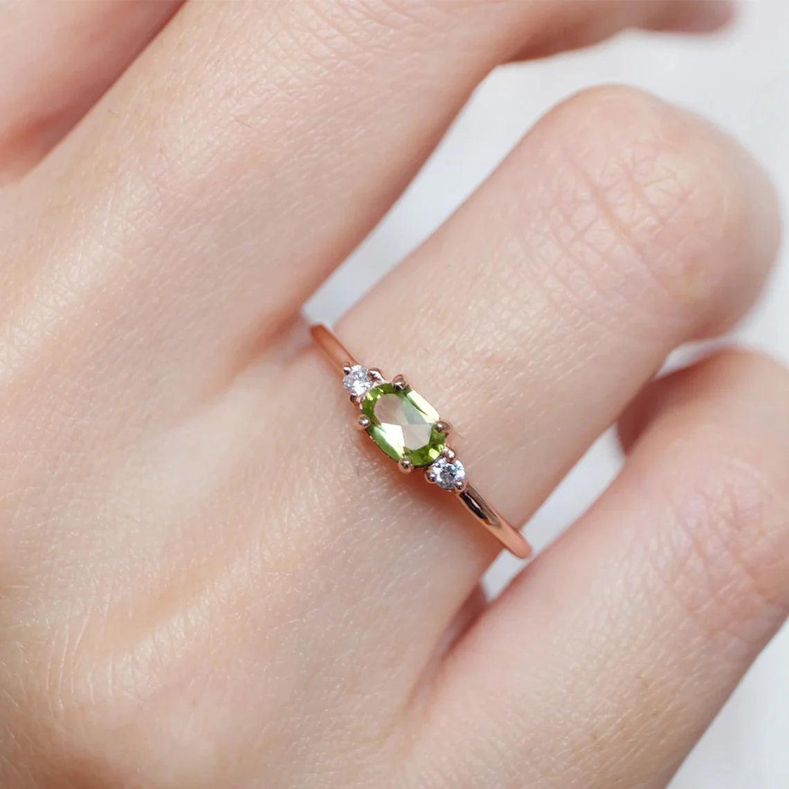 Peridot Diamond Ring Proviso - SOVATS