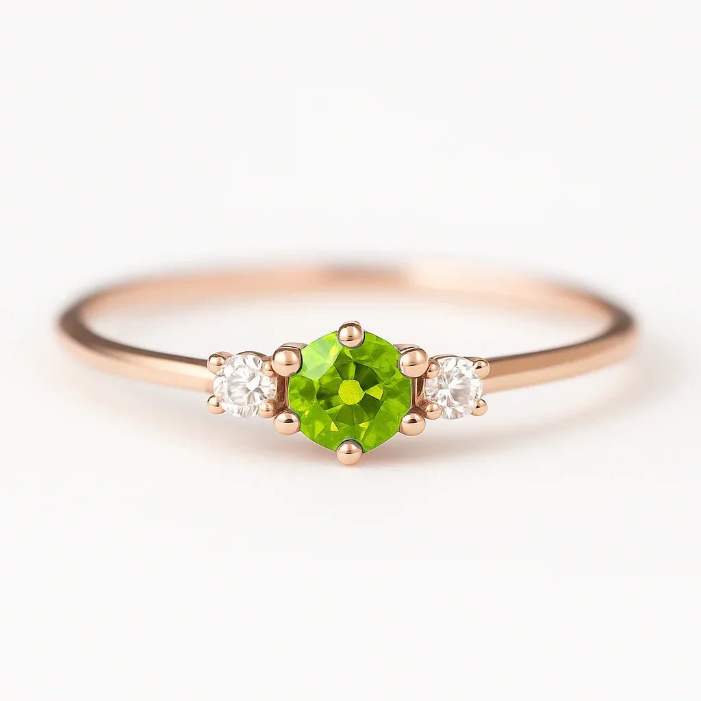 Peridot Diamond Ring Toki - SOVATS