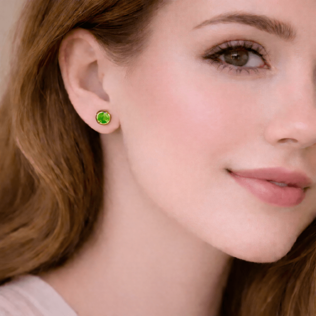 Peridot Earrings Amayeta - SOVATS