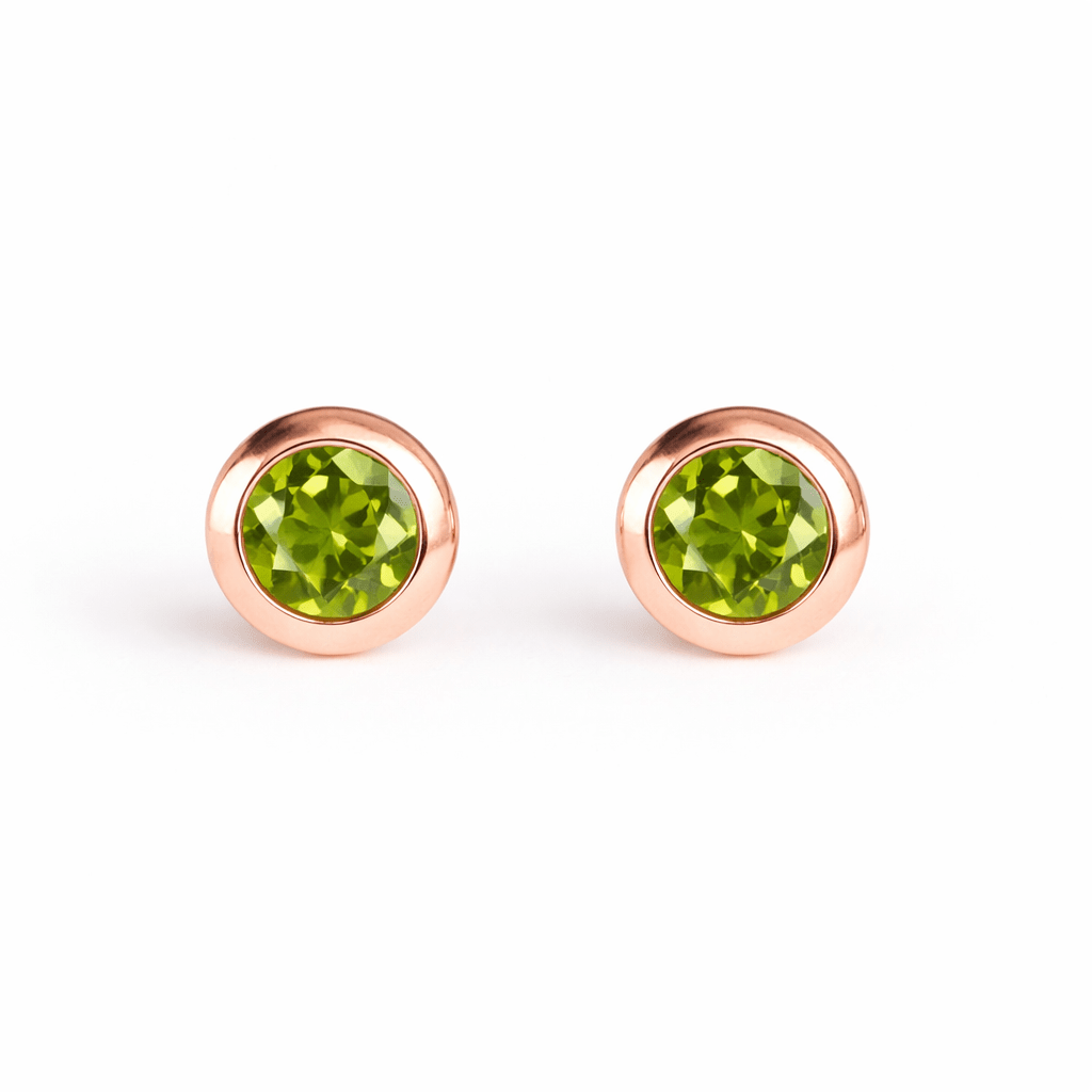 Peridot Gold Earrings Amayeta - SOVATS