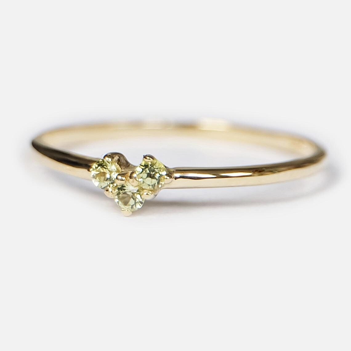 Peridot Heart Ring Amelia - SOVATS