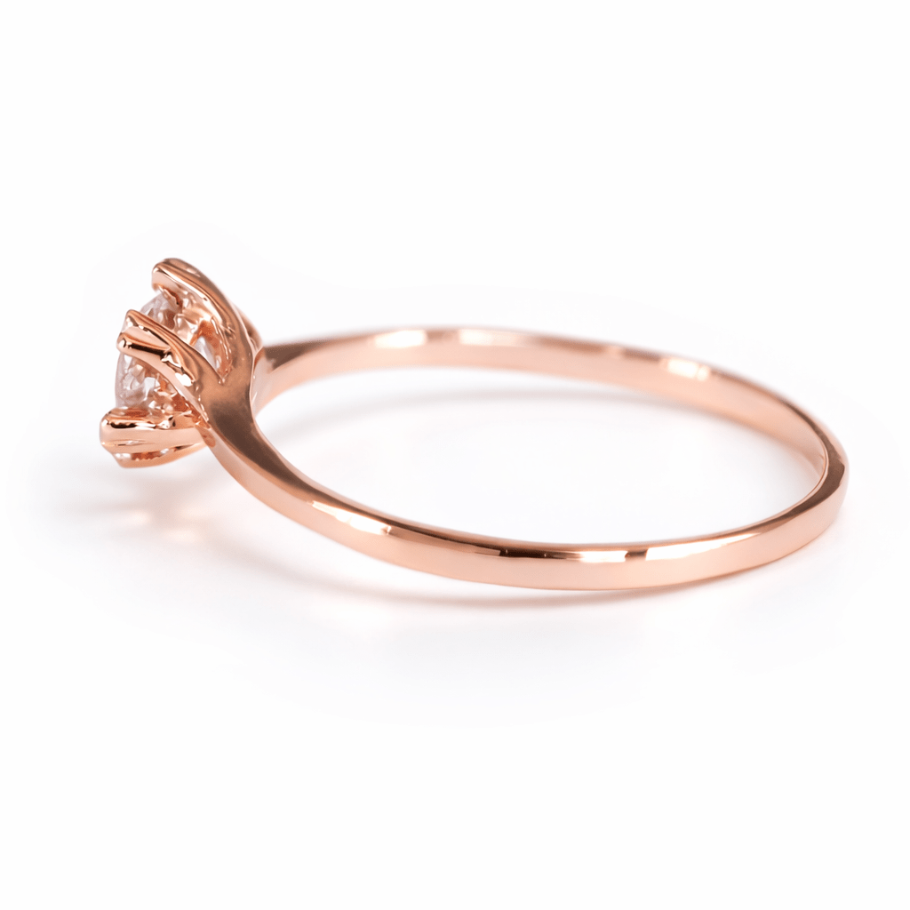 Peridot Solitaire Gold Ring Elenda - SOVATS