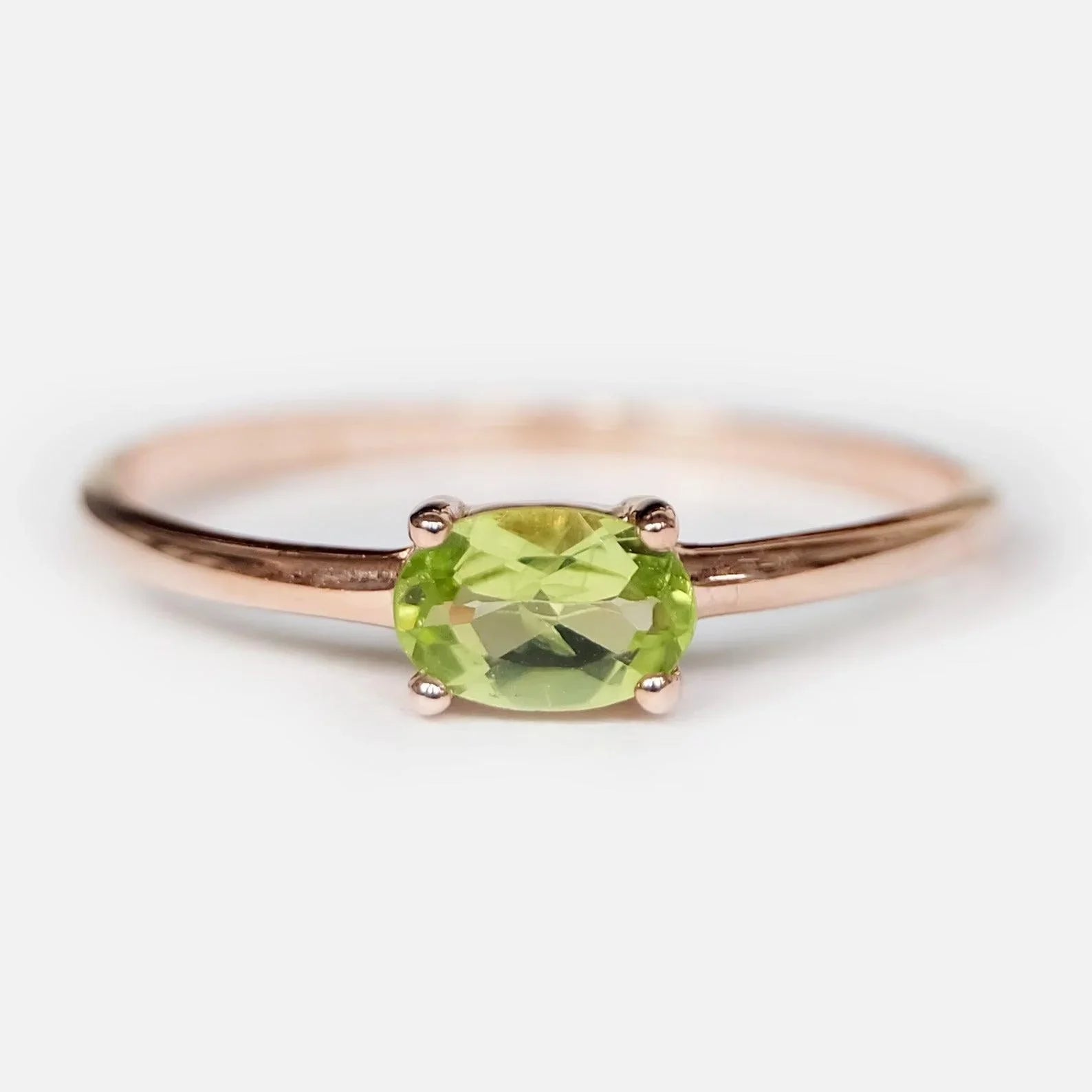 Peridot Solitaire Ring Yenna - SOVATS