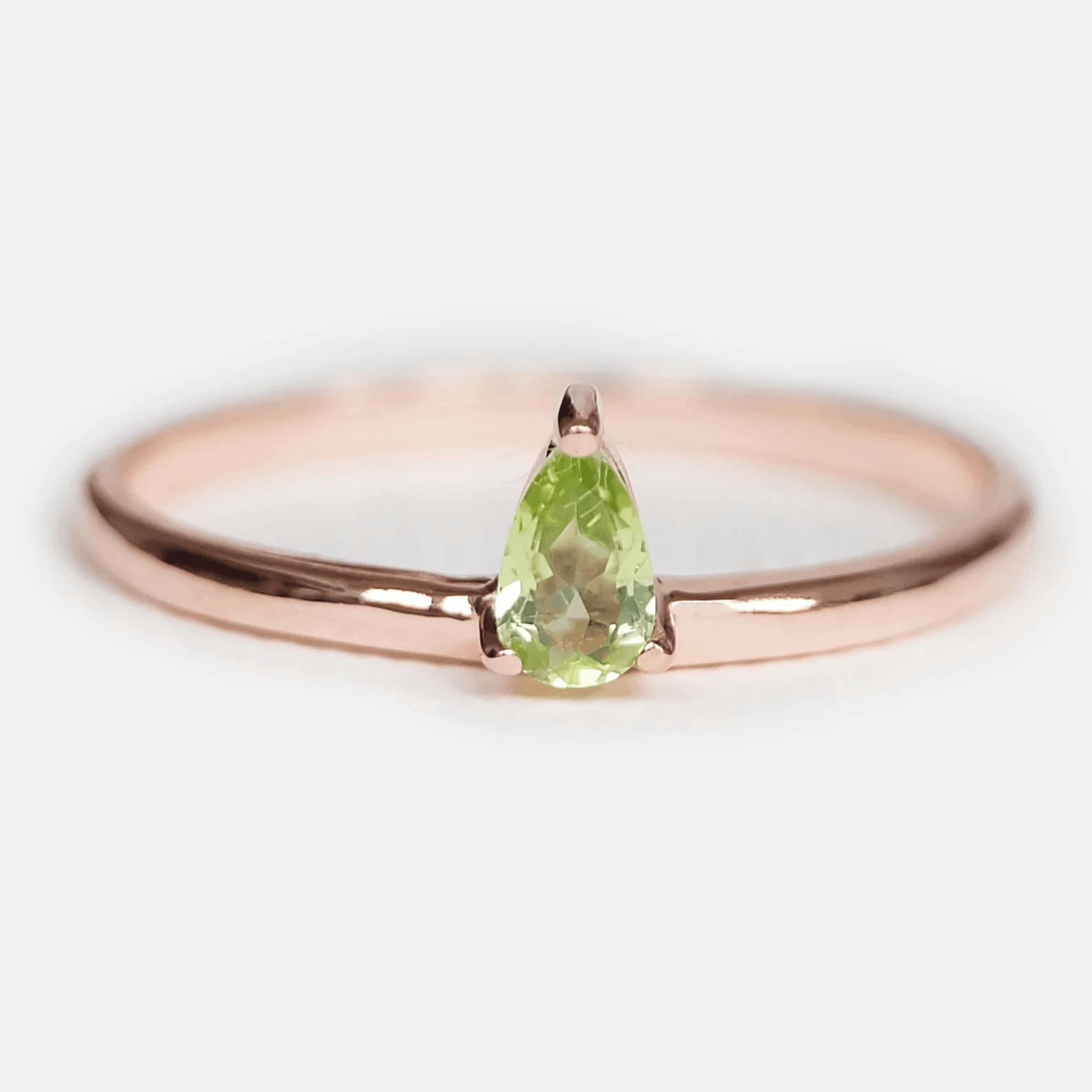 Peridot Teardrop Ring Ciel - SOVATS