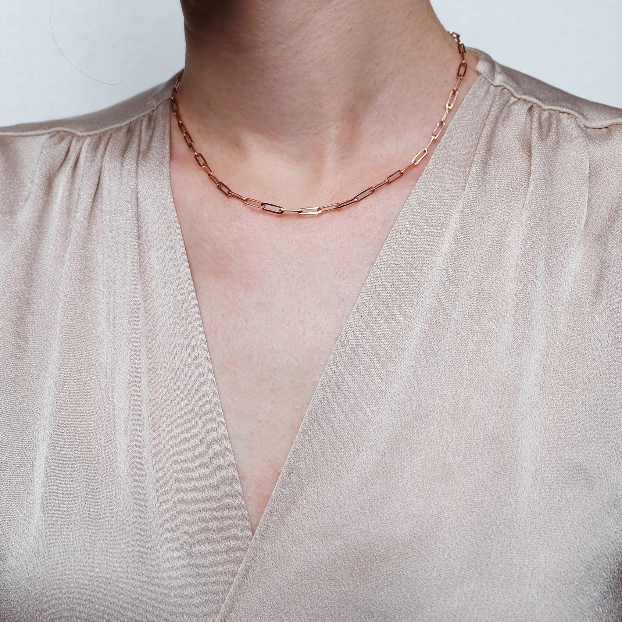 Petite Paperclip Necklace Adira - SOVATS