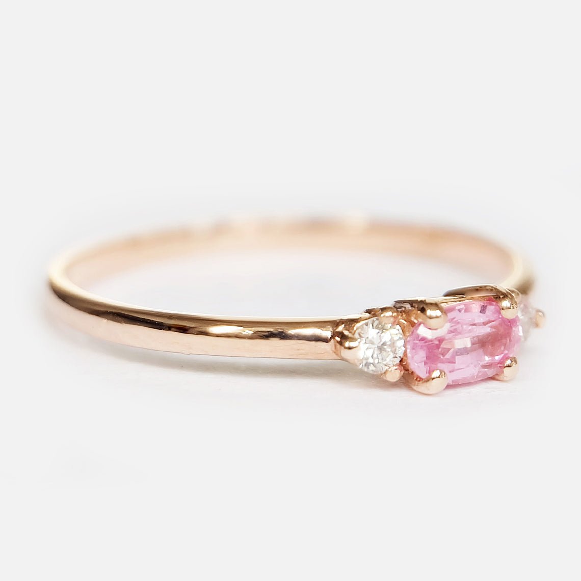 Pink Sapphire Diamond Ring Afina - SOVATS