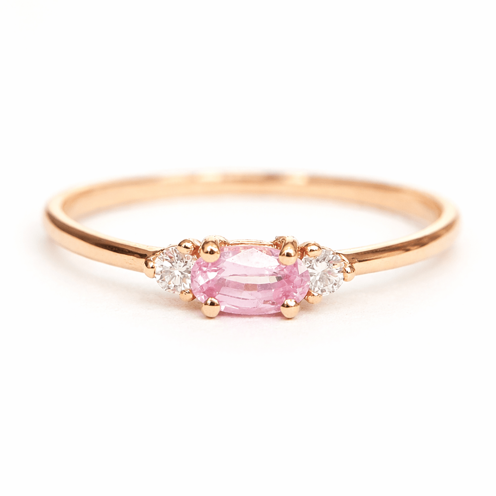 Pink Sapphire Diamond Ring Afina - SOVATS