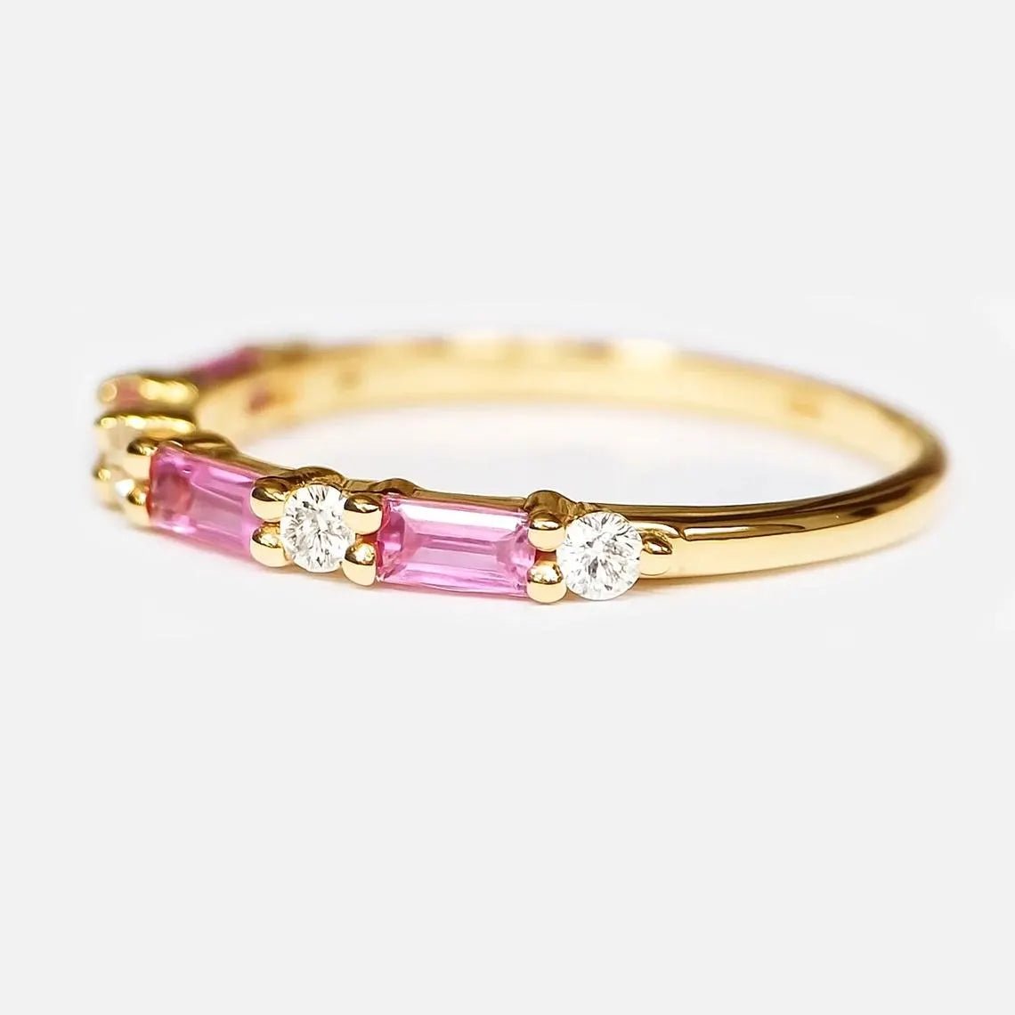 Pink Sapphire Diamond Ring Nada - SOVATS