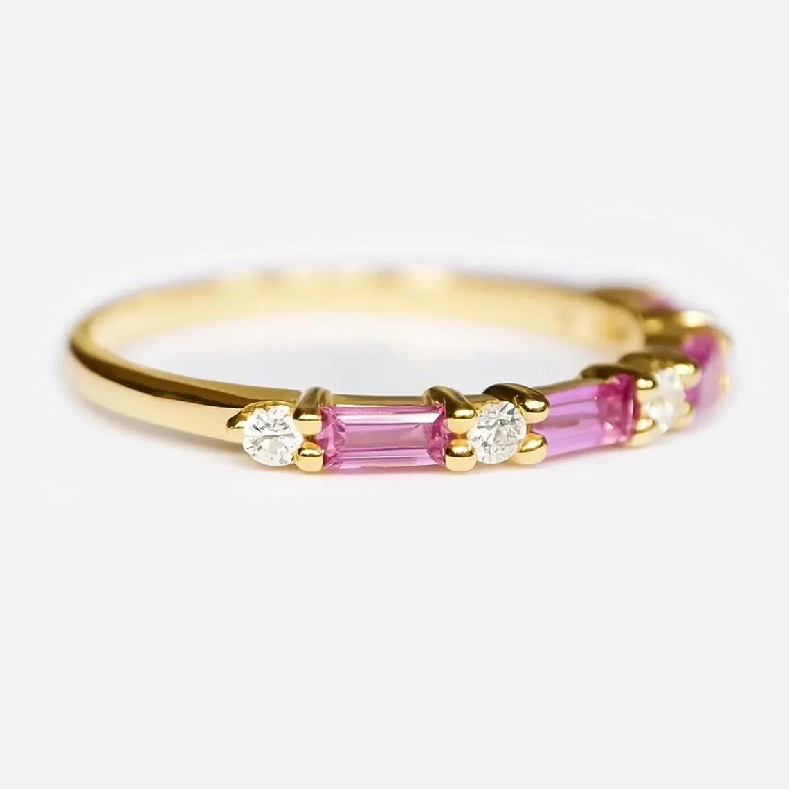 Pink Sapphire Diamond Ring Nada - SOVATS