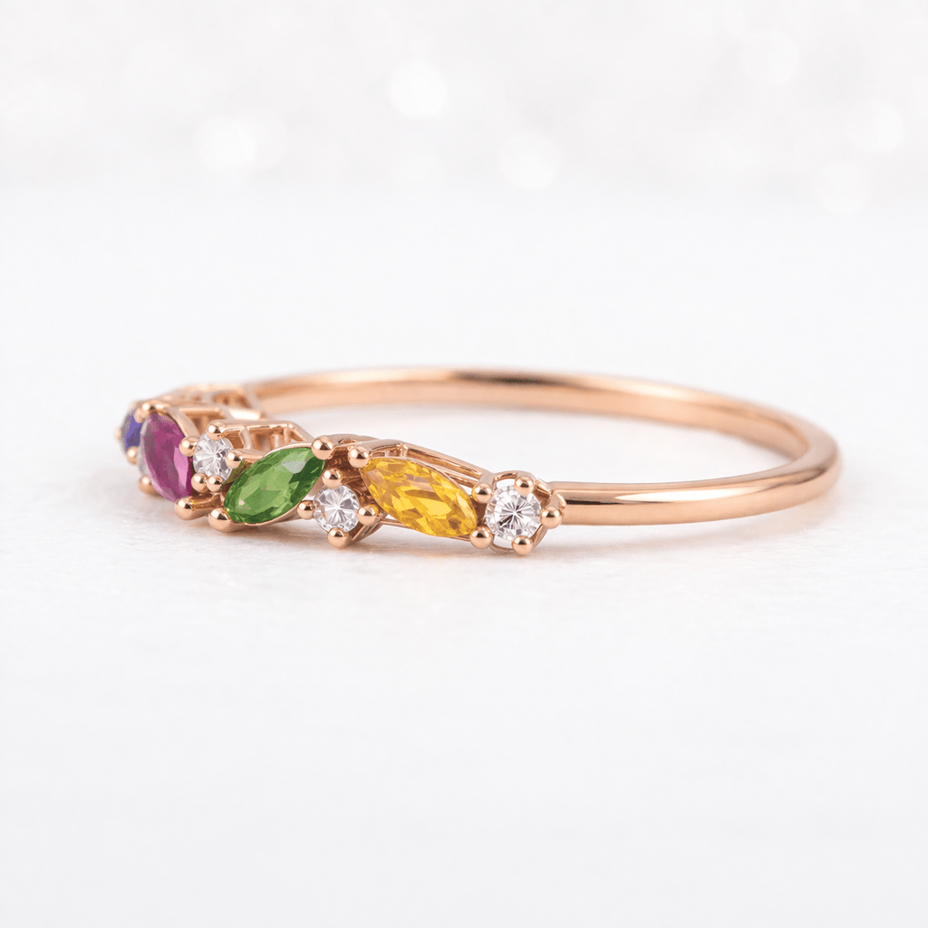 Quadruple Birthstone Ring Bena - SOVATS