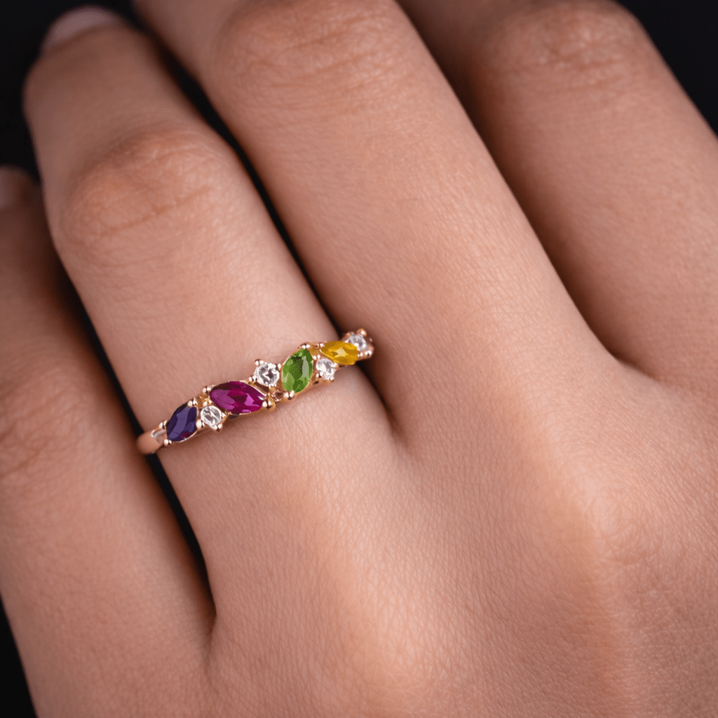 Quadruple Birthstone Ring Bena - SOVATS