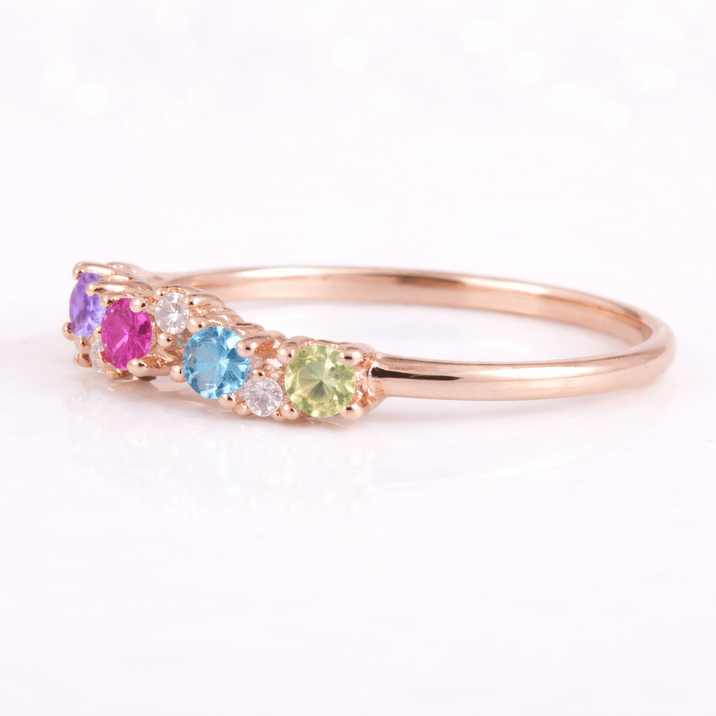 Quadruple Birthstone Ring Duri - SOVATS
