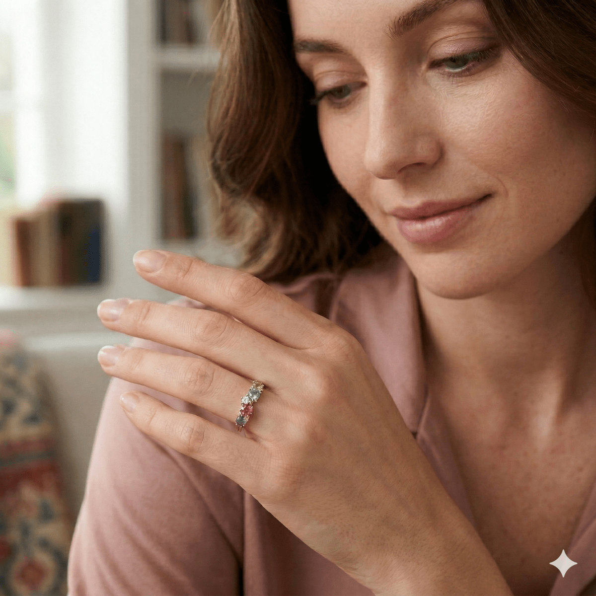 Quadruple Birthstone Ring Duri - SOVATS