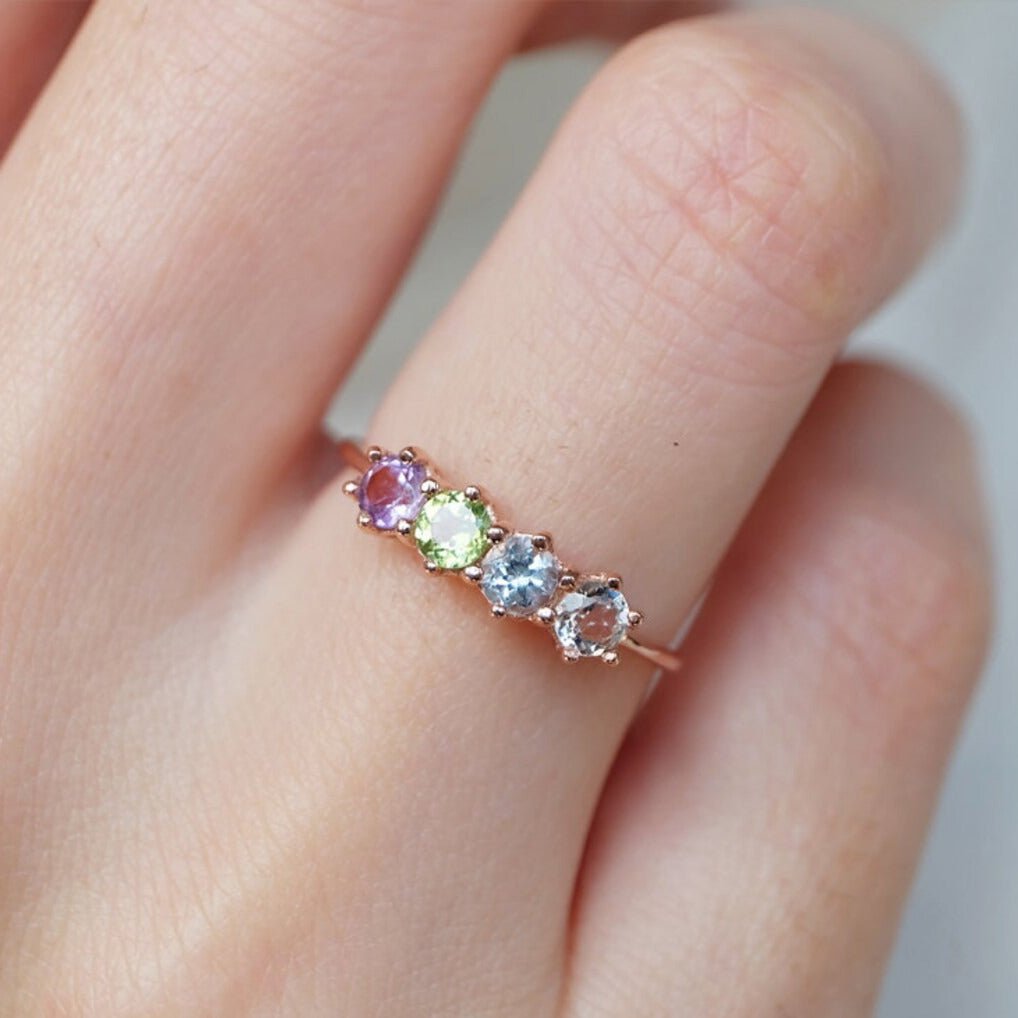 Quadruple Colorstone Ring Visser - SOVATS