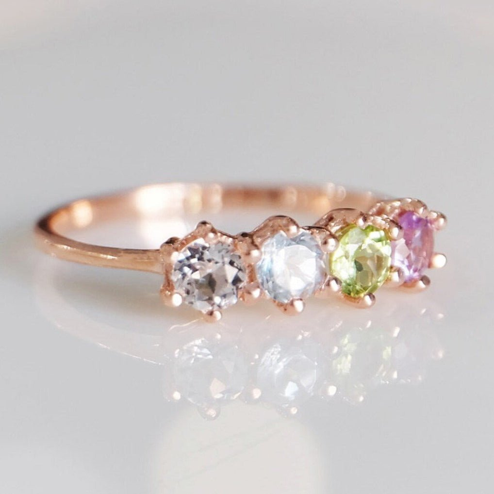 Quadruple Colorstone Ring Visser - SOVATS