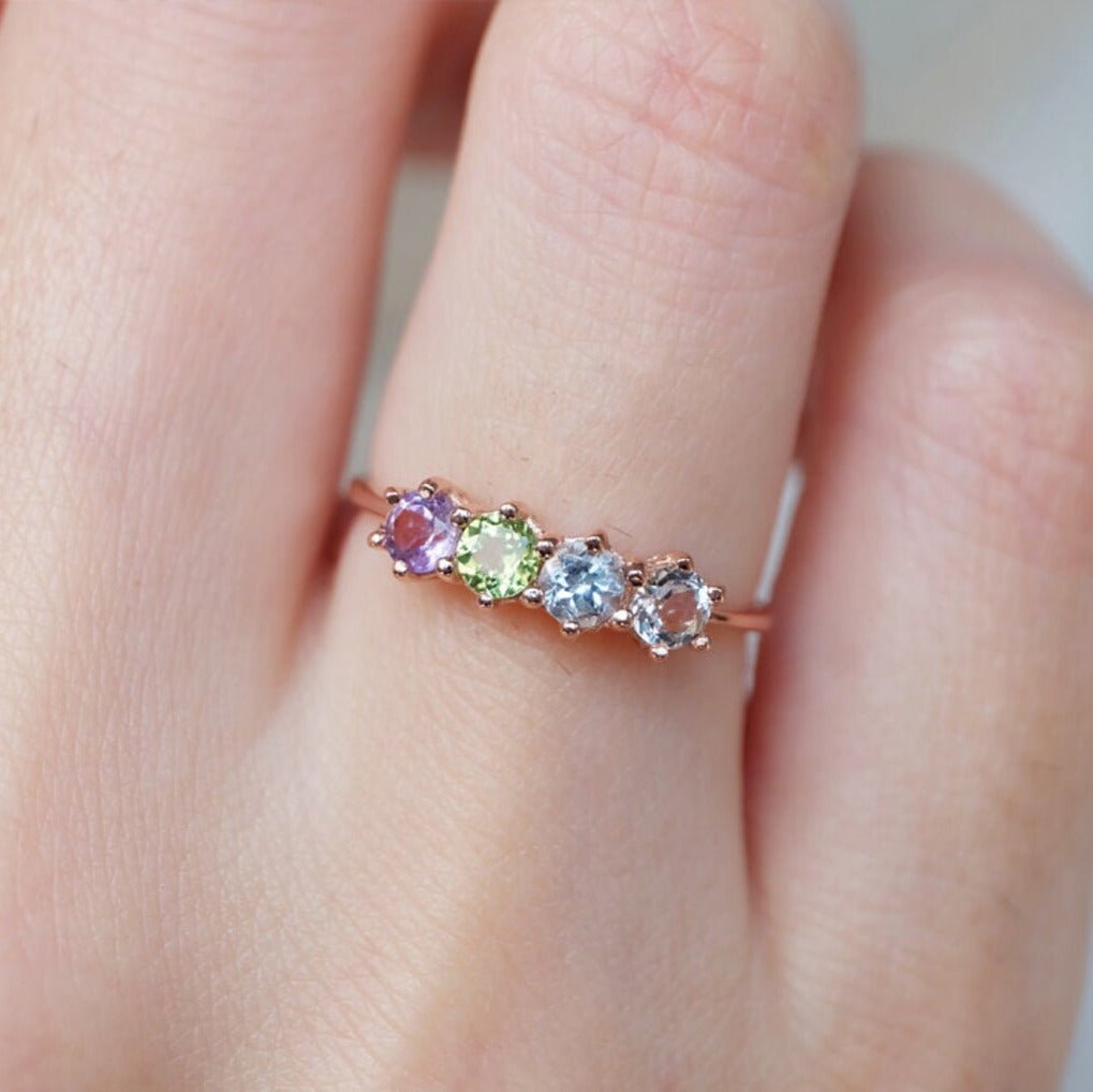 Quadruple Colorstone Ring Visser - SOVATS