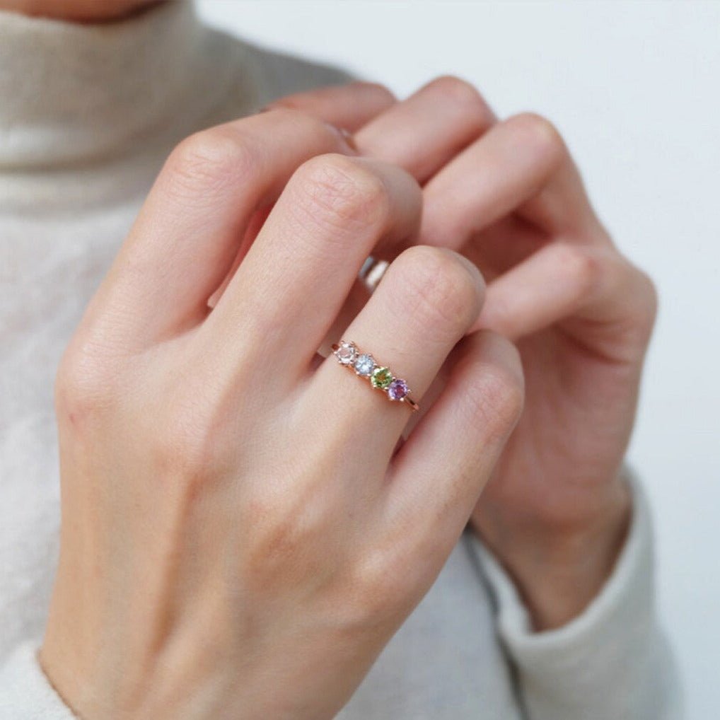 Quadruple Colorstone Ring Visser - SOVATS