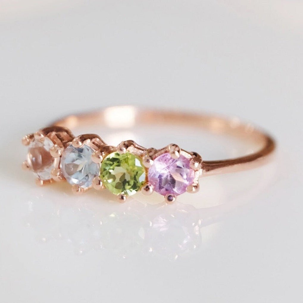 Quadruple Colorstone Ring Visser - SOVATS