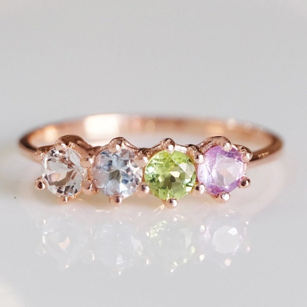 Quadruple Colorstone Ring Visser - SOVATS