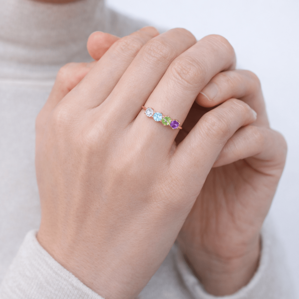 Quadruple Colorstone Ring Visser - SOVATS