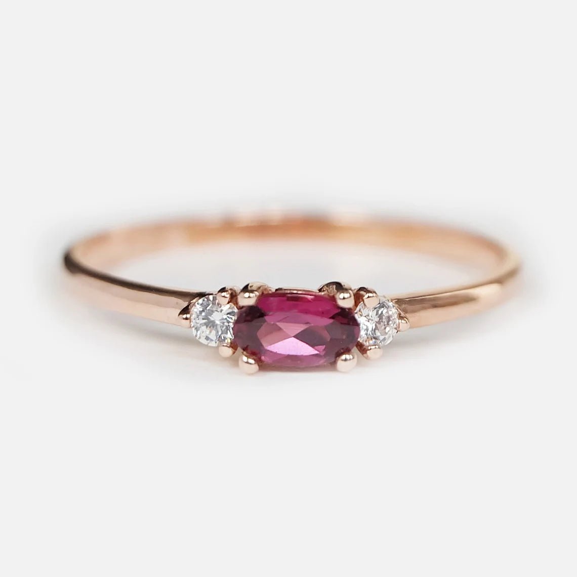 Rhodolite Diamond Ring Afina - SOVATS