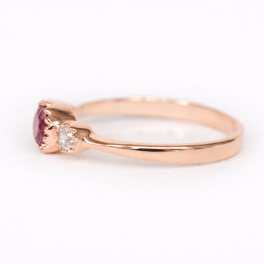 Rhodolite Diamond Ring Samira - SOVATS
