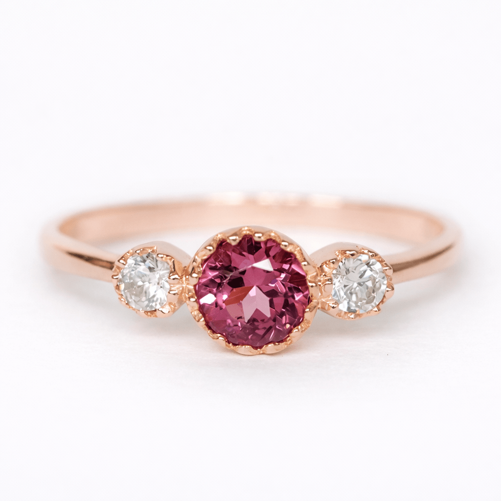 Rhodolite Diamond Ring Samira - SOVATS