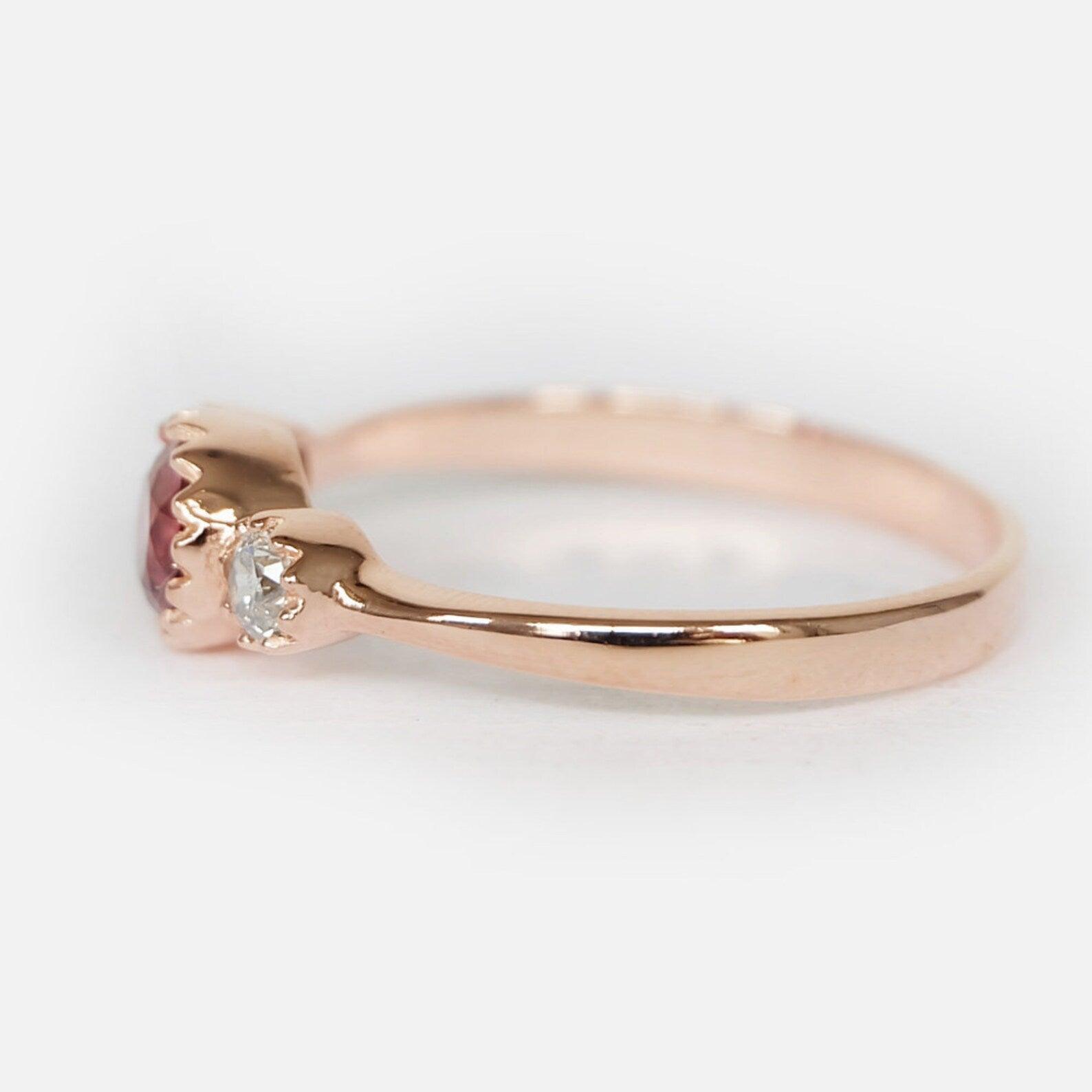 Rhodolite Diamond Ring Samira - SOVATS